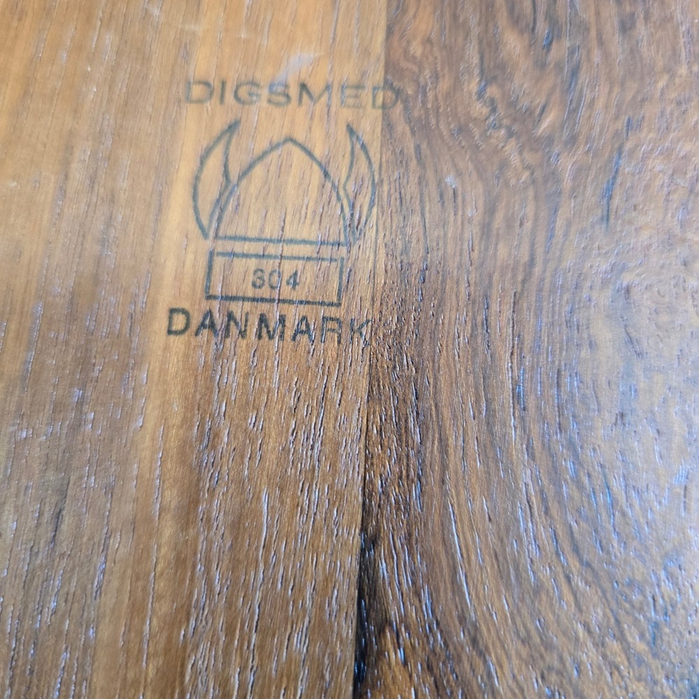 Digsmed Denmark Teak Lazy Susan 8 Smoked Glass Dishes Mid Century Modern - Picture 7 of 13